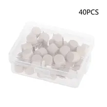 40 шт Цилиндрические деревянные Thumbtack креативные декоративные чертежные штифты с деревянной головкой