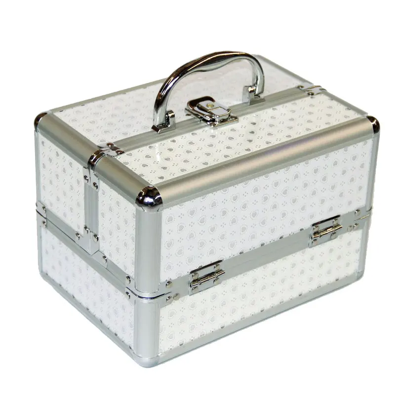 

Casual Fashion Portable Makeup Organizer Fashion Make Up Bag Cosmetic Storage Bag Women Multilayer Dot Travel Makeup Box