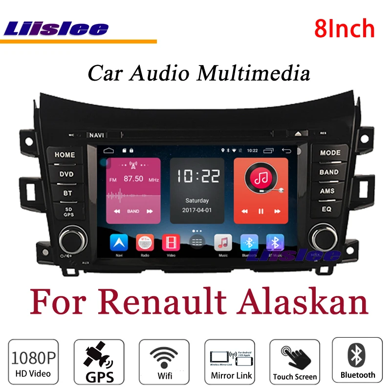 Discount Liislee For Renault Alaskan Stereo Android Radio BT FM DVD Player GPS MAP Navigation 1080P HD Screen System Original NAV Design 0