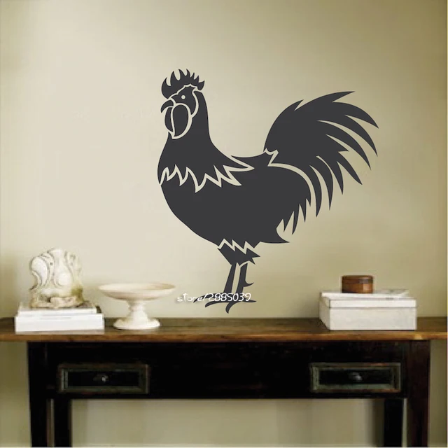 Rooster Vinyl Decal Wall Stickers Removable Kitchen Decor Art Rooster Vinyl Decal Wall Stickers Removable Kitchen Decor Art Mural Pvc Home Decoration Diy