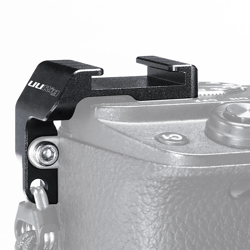 

UURig R011 Cold Shoe Plate Adapter Relocation Plate for Microphone Extension Plate for Sony A6400 Camera Accessory