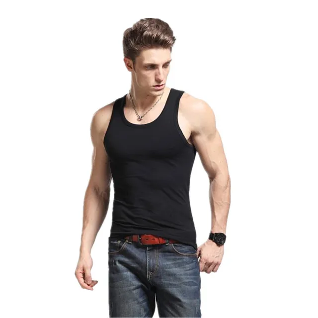 High Quality Men Tank Top 2018 100% Cotton Undershirt Bodybuilding ...