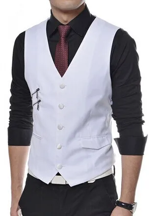 Man Autumn vests suit 2015 Causal Black 