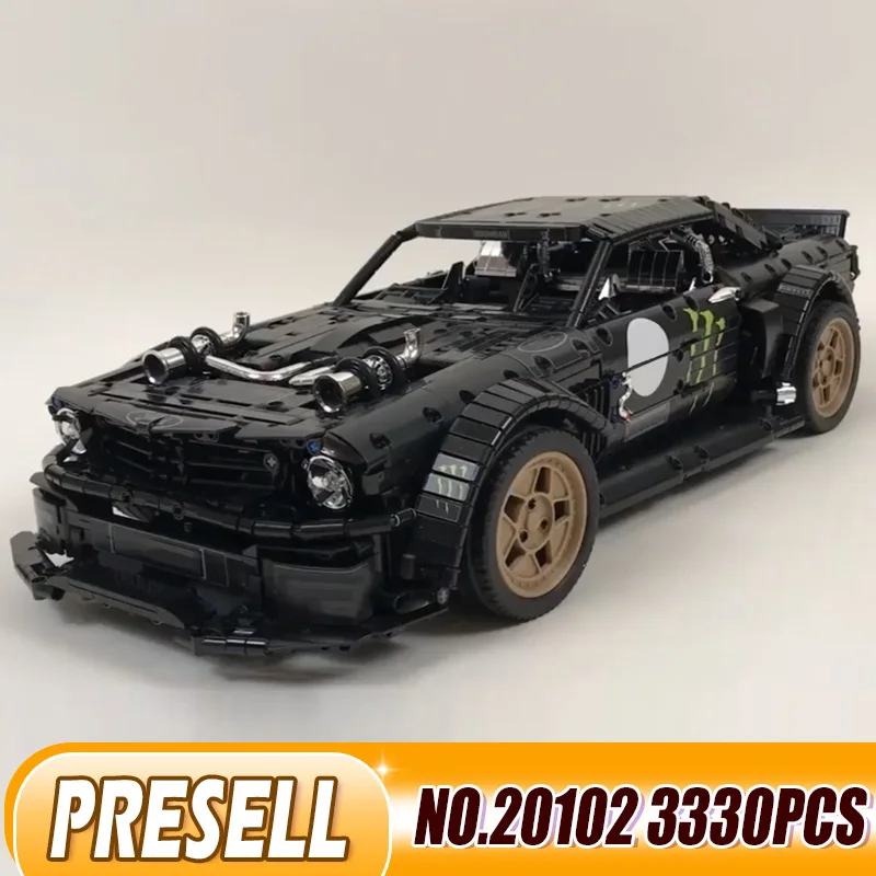 

Lepin 20102 1965 Mustang Hoonicorn RTR remote control car model Building Blocks Bricks kid Toys Gift With Legoingly MOC-22970