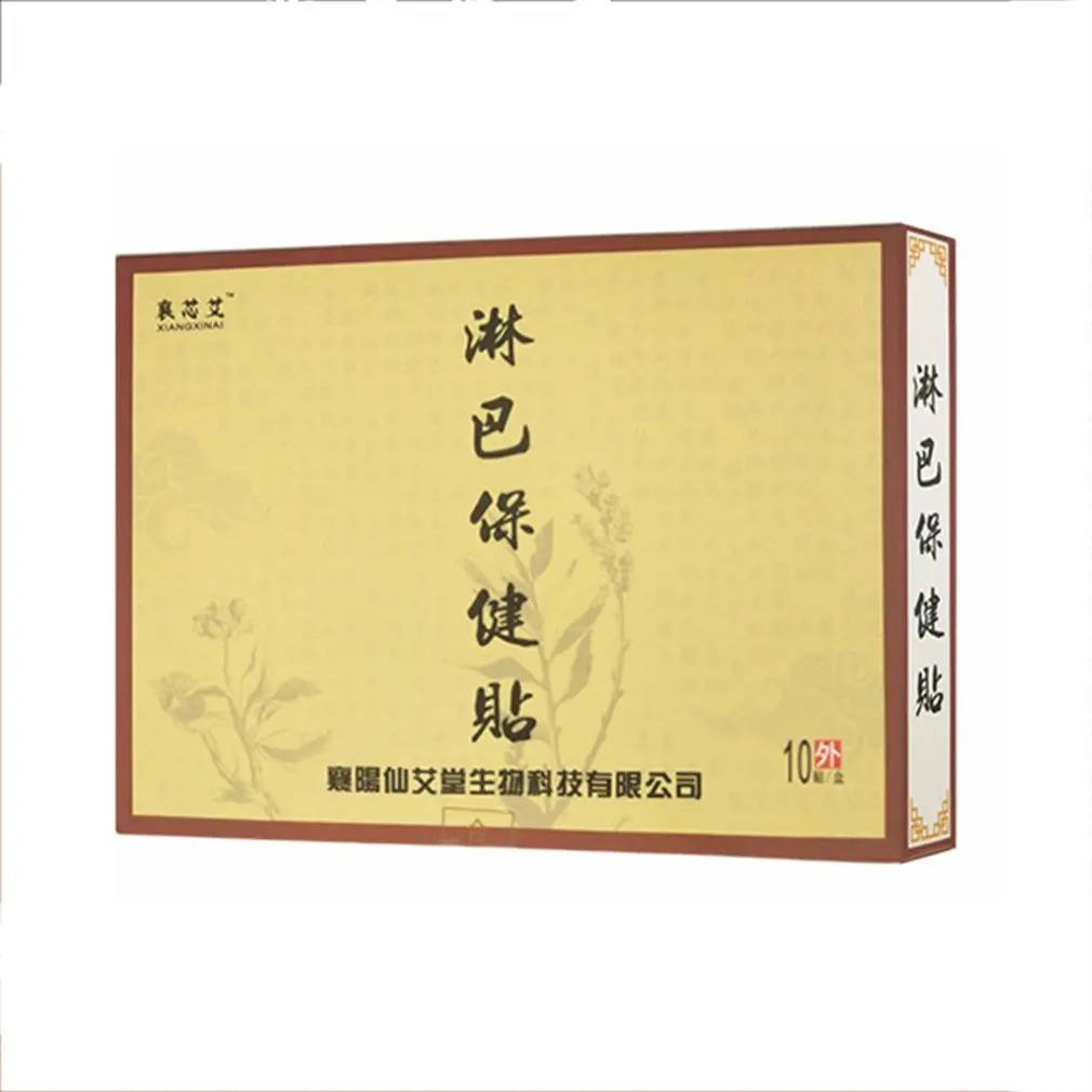 

10 Pieces Herbal Essence Patches Body Lymph Care Patches for Lymphatic Drainage Neck Promote Blood Circulation