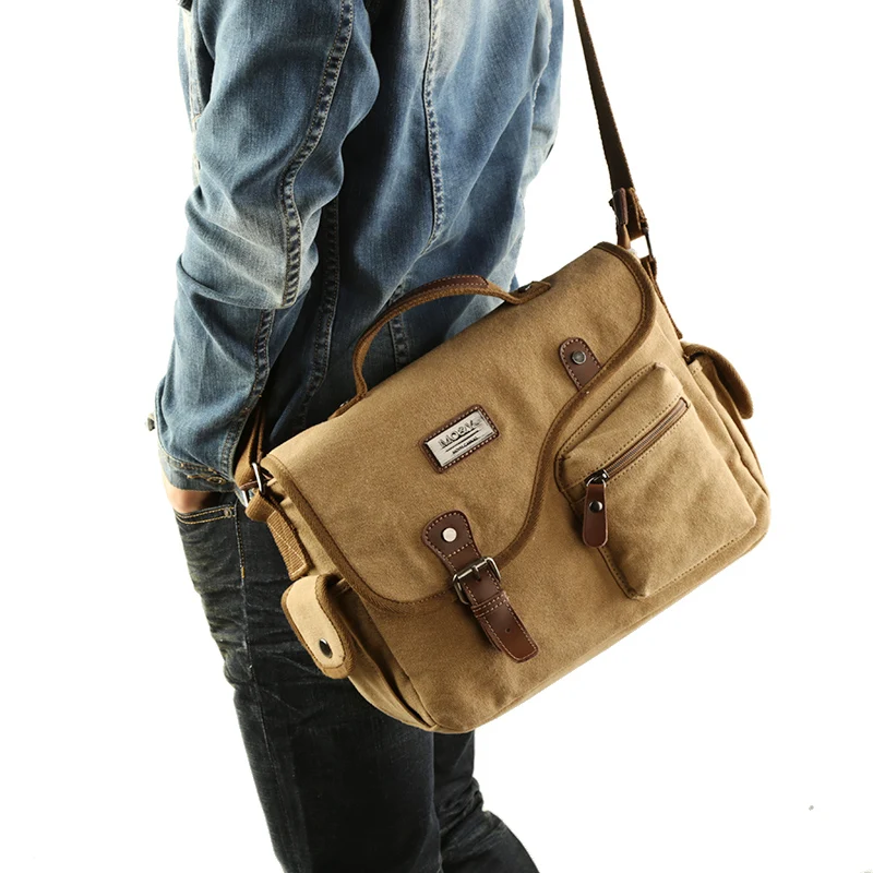 رجل حقيبة قماش جديد أزياء Crossbody أكياس الشباب حزمة متعددة الوظائف Rusksack الذكور حمل الرجال حقائب كتف 2019 حقيبة ساعي