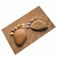 Amellor следы и галька пол Ковры Коврики нескользящей резиновой назад смешно дверь Коврики прихожей открытый вход коврики и Ковры