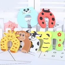 10 шт. милый мультфильм животных EVA дверной стоп стопор для двери подушки края Угловые Охранники замок Детская безопасность защита пальцев
