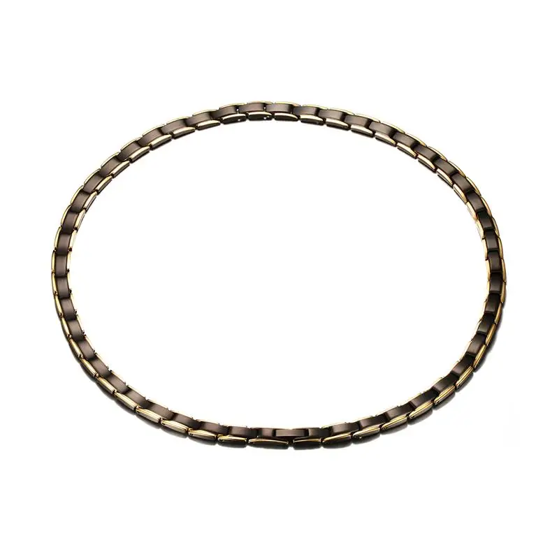 Mens Power Necklaces Stainless Steel Health Energy Ion Germanium Necklace Pain Relief