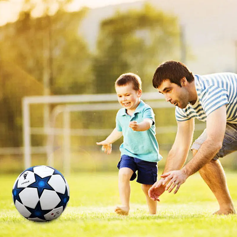 5 Size Soccer Ball PU Leather Football Children Outdoor Match Training Balls Kids Gifts ED-shipping