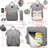 Lequeen Baby Diaper Bag with USB Interface Large Waterproof Nappy Bag Kits Mummy Maternity Travel Backpack Nursing Bag with Hook ► Photo 3/6