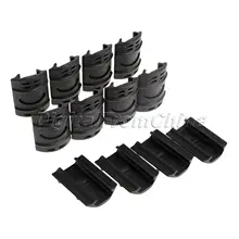 Gohantee Тактический 12 шт. черный Пикатинни и Вивер рельс протектор набор резиновых панелей защитные чехлы Handguard Quad Rail чехлы