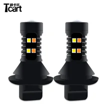 Tcart 1Set 1156 BA15S Upgraded Auto LED Bulbs WY21W Driving font b Lamp b font 3030