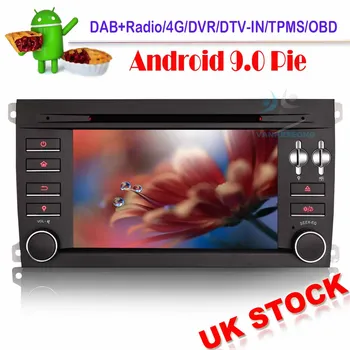 

7" Android 9.0 Autoradio Car stereo GPS NAVI DVD DAB+ 4G TPMS WIFI RDS OBD DVR Bluetooth for Porsche Cayenne