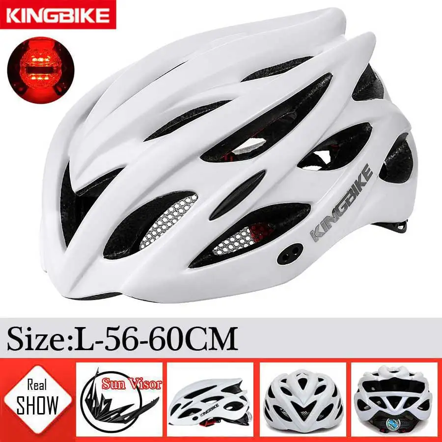 KINGBIKE велосипедный шлем матовый черный сверхлегкий MTB In-mold велосипедный шлем с козырьком дышащий дорожный горный открытый велосипедный шлем - Цвет: 652-T2
