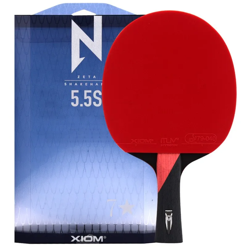 New Xiom Professional Table Tennis Racket Blade Rubber Pimples In High Quality 6/7/8/9 Stars Ping Pong Rackets