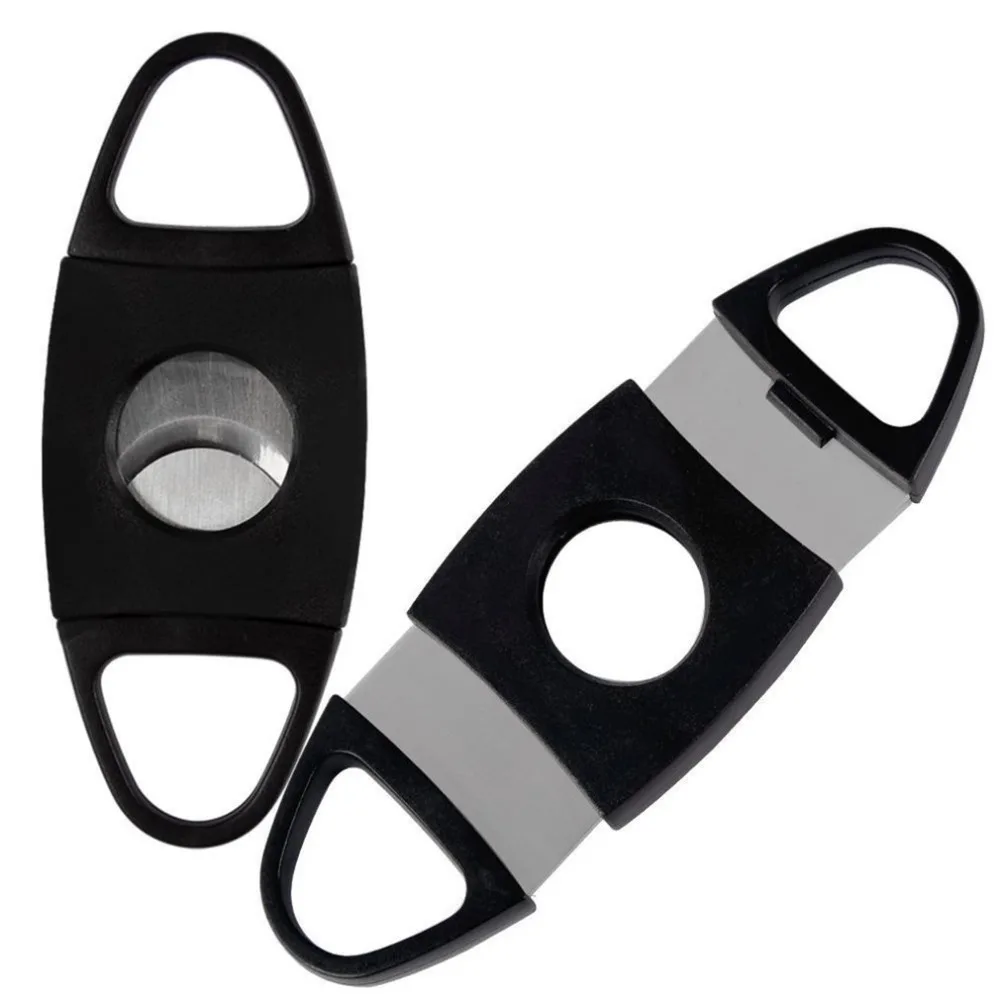 

Portable Stainless Steel Blade Pocket Cigar Cutter Scissors Shears with Plastic Handles Smoking Tool Accessories
