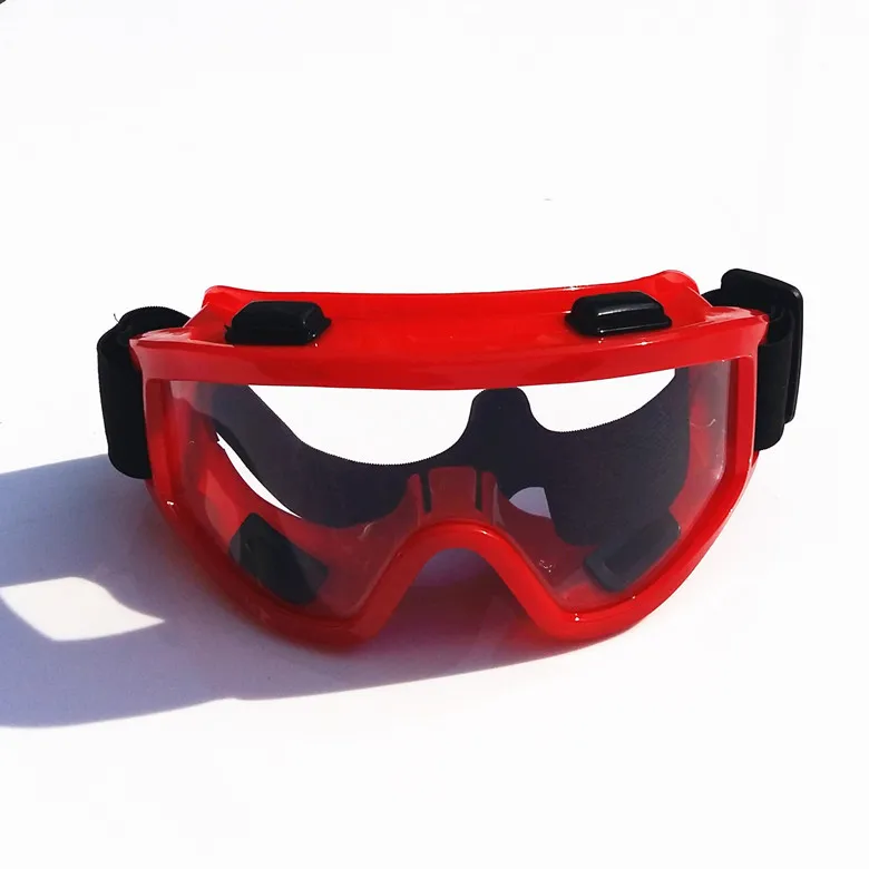 Лыжные очки УФ пылезащитный анти-шок защитные встроенные очки позволяют лыжным очкам - Цвет: Update Red clear