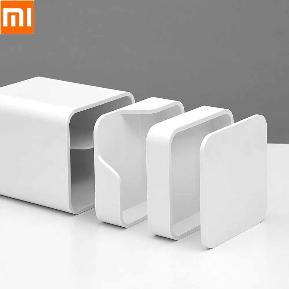 

Original Xiaomi Simple desktop storage box Office supplies finishing box Straight Ruler Scissors Desktop Storage Box