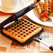Высокое качество металла жарки сковорода для выпекания вафель формочка для торта, хлеба ручной форма для вафель вафельница конфеты пресс-форма для выпечки