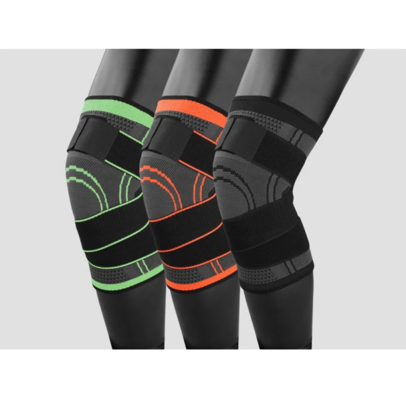 

Unisex Knee Sleeve 3d Pressurized Fitness Running Cycling Bandage Leg Protector Pad Elastic Nylon Sports Compression Knee Cap