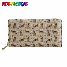 NOISYDESIGNS/кошелек из искусственной кожи с принтом немецких пастухов и собак; женские кошельки; женский держатель для карт; клатч на молнии для девочек; Mochila Bolsa