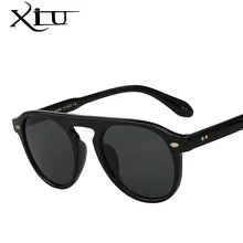 XIU Замочная скважина Ретро Винтажные Солнцезащитные очки мужские и женские брендовые дизайнерские элегантные солнцезащитные очки модные заклепки Eeywear Высокое качество UV400