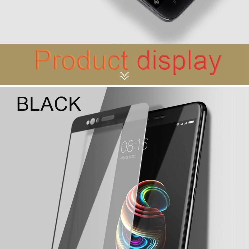 TOMKAS Full Cover Glass For Xiaomi Mi 5X Screen Protector Screen 2.5D 9H Scratch Proof For Xiaomi Mi 5X Mi A1 Tempered Glass