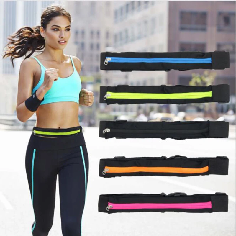 

New Outdoor Running Waist Bags Waterproof Mobile Phone Holder Jogging Belt Belly Bag Women Gym Fitness Bag Ladies Sport Bags