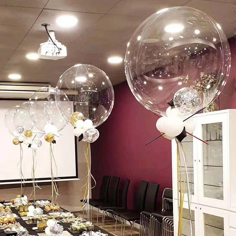

24 inch Bobo ball explosion balloon birthday decoration balloon children led balloon (without rod)