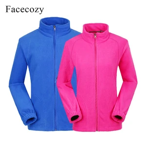Facecozy Мужская Женская флисовая куртка спортивная походная теплая комфортная женская зимняя куртка пара пальто для кемпинга Туризм лыжи - изображение