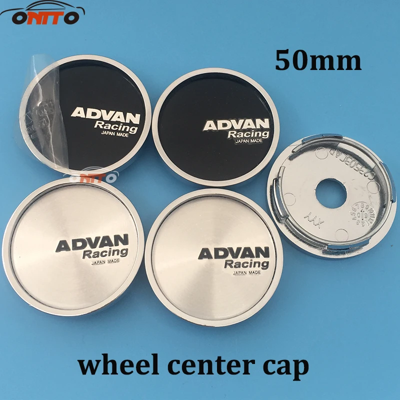 

4pcs 50mm OZ RAYS SPOON ADVAN Advanti VOLK Logo car sticker Wheel Center Hub Cap Covers Auto Car Emblem Badge