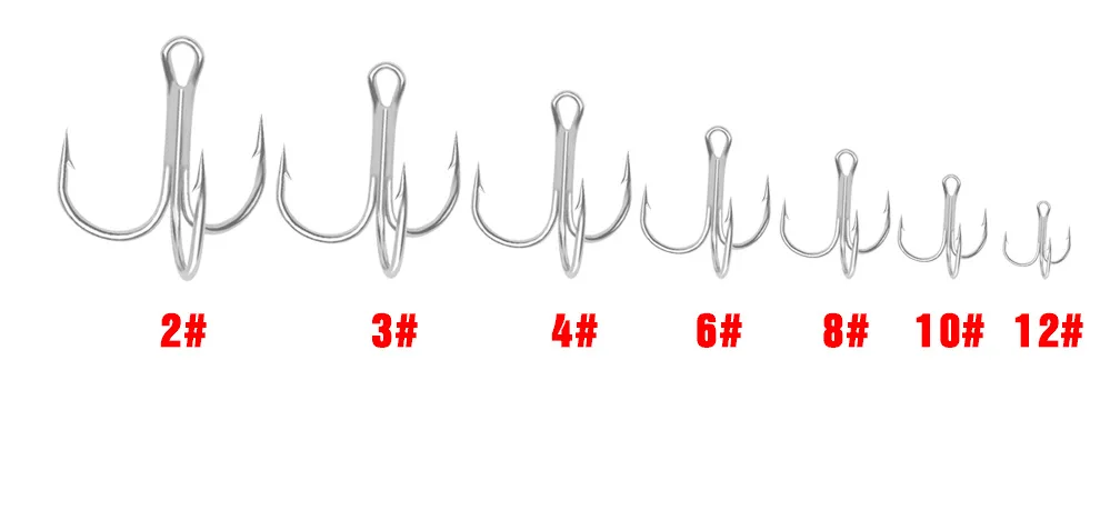 5 шт./лот колючий белый никель три якорных крючка девять спецификаций рыболовный крючок Высокоуглеродистая сталь тройные опрокинутые крючки
