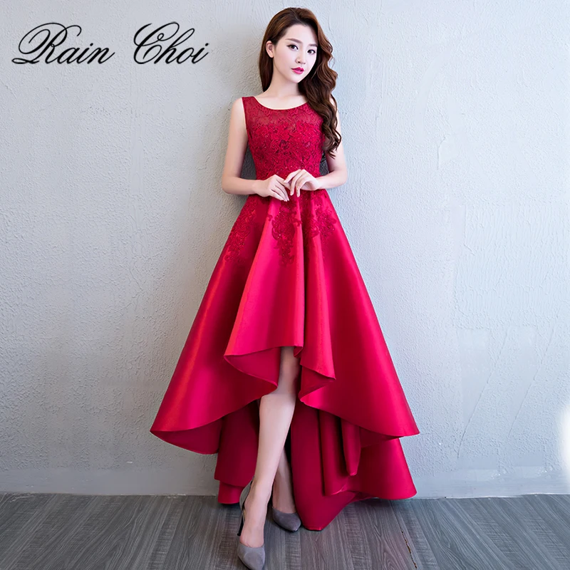 

Prom Dresses 2019 New A-Line High Low Floor Length Long Party Gowns Formal Prom Dress