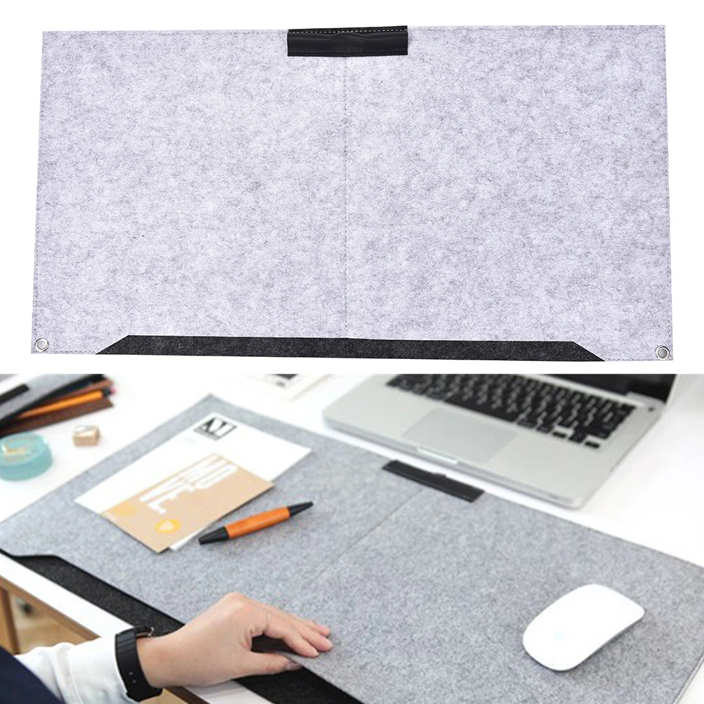 Wool Felt Mouse Pad Pen Holder Computer Desk Mat Modern