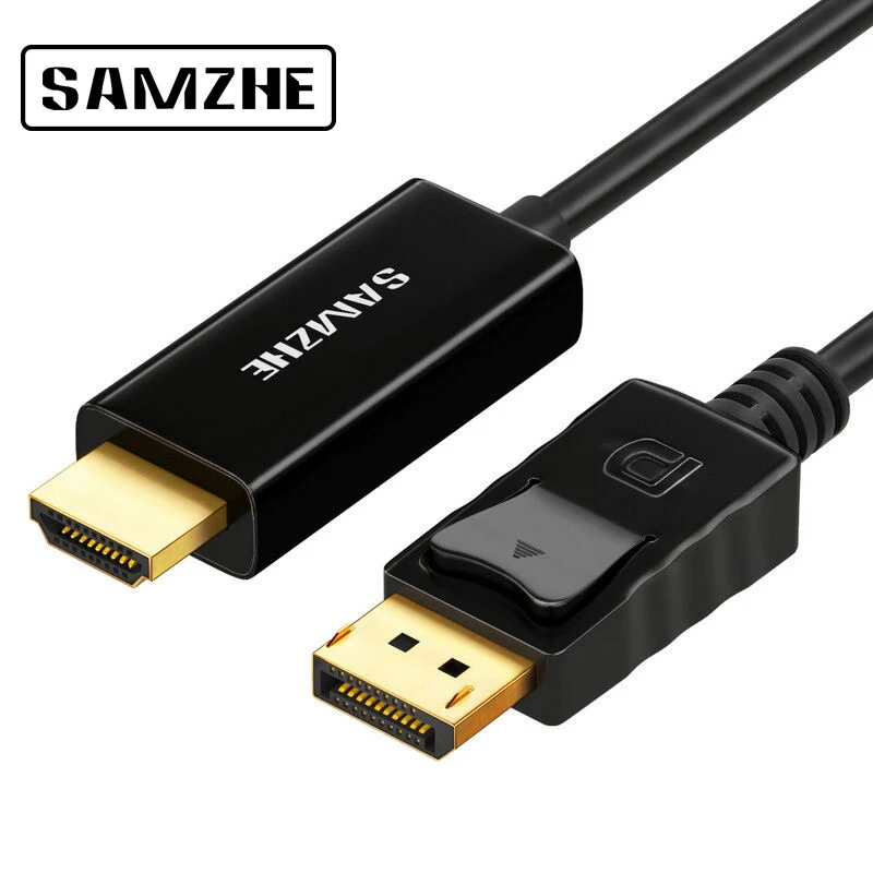Samzhe displayport إلى hdmi تحويل كابل 1080 وعاء hd dp ذكر ل hdmi adpater كابل تحويل 1.8/3 متر لل كمبيوتر محمول العارض Samzhe displayport إلى hdmi تحويل كابل 1080 وعاء hd dp ذكر ل hdmi adpater كابل تحويل 1.8/3 متر لل كمبيوتر محمول العارض