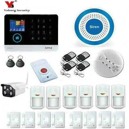 

Yobang Security WIFI GPRS 2.4inch TFT Display Wireless Smoke Detector Android IOS APP Control GSM Alarm System For Home Security