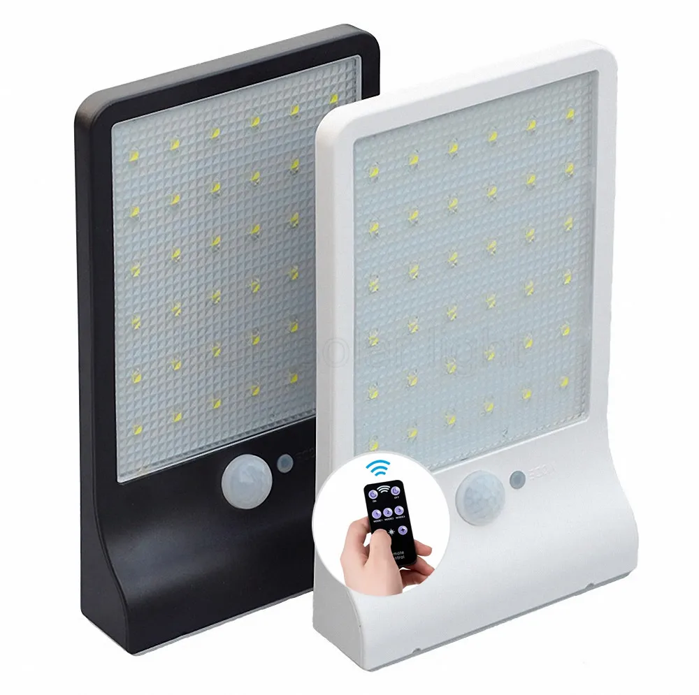 

Solar Light 48 LED Auto PIR Motion Sensor With Remote Control Garden Wall Solar Lamp For Outdoor Waterproof Newest Design remote