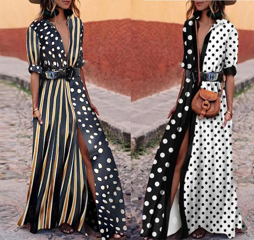 polka dot dress with pockets