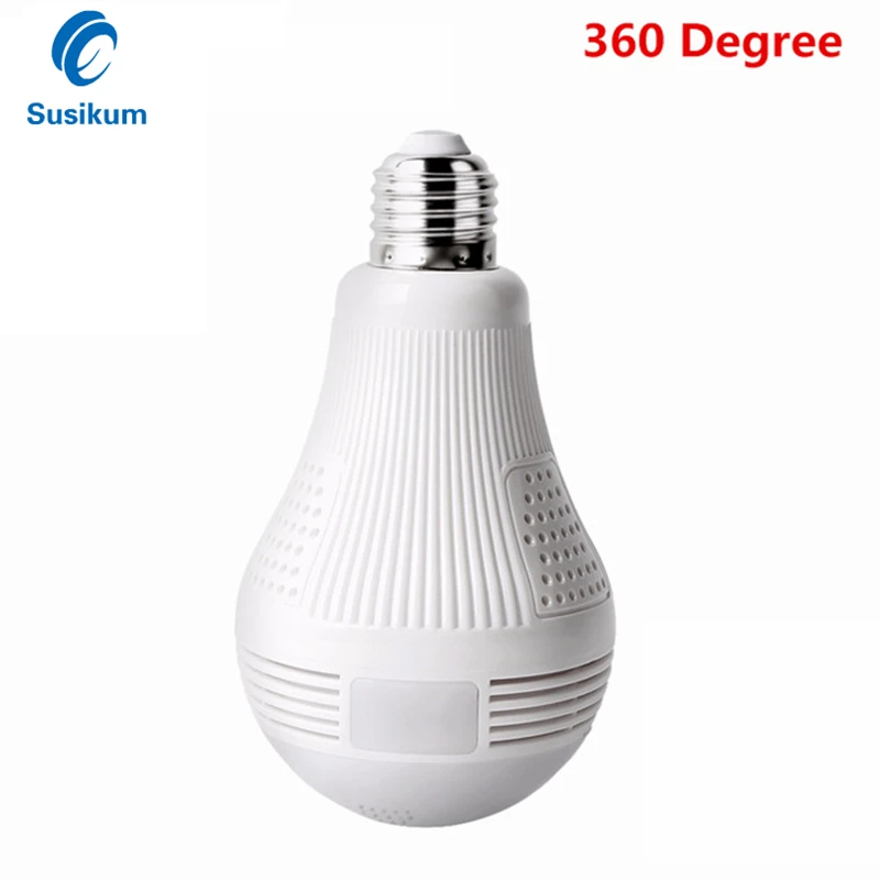 

1.3MP 2MP 360 degree Two Way Audio White Light Bulb WIFI Camera Panoramic 960P 1080P HD Wireless Smart IP Camera Support 128G