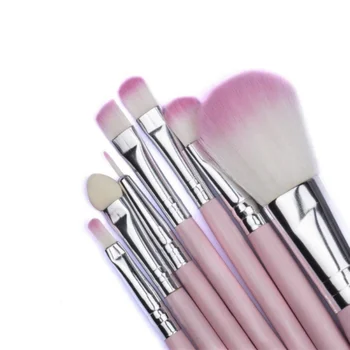 

USA Warehouse 7 Pcs Pro Makeup Brushes Set Kit Eyeshadow Foundation Brush Pink Make Up Cosmetics Pincel Maquiagem Free Shipping