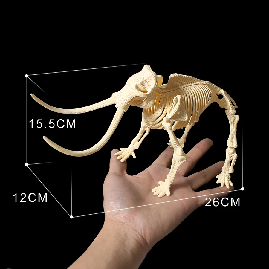 3D набор раскопки динозавр мамонт Трицератопс Велоцираптор стегозавр Скелетон