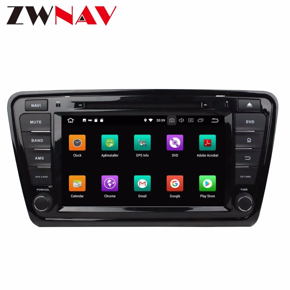 Perfect 4G+32G android 8.0 car dvd player head unit for VW OCTAVIA 2014 -2016 multimedia player car radio stereo gps navigation BT wifi 3
