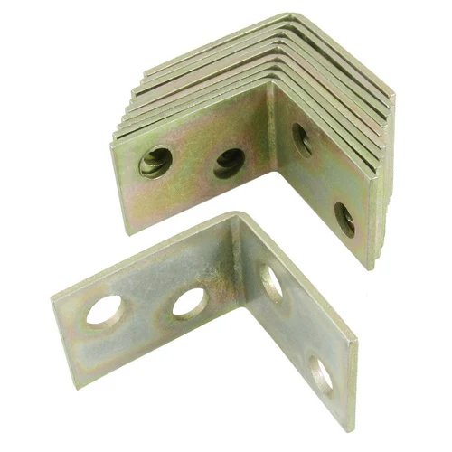 

MOCC Amico 10 Pcs 25x25x16mm 90 Degree Metal Right Angle Bracket Shelf Support
