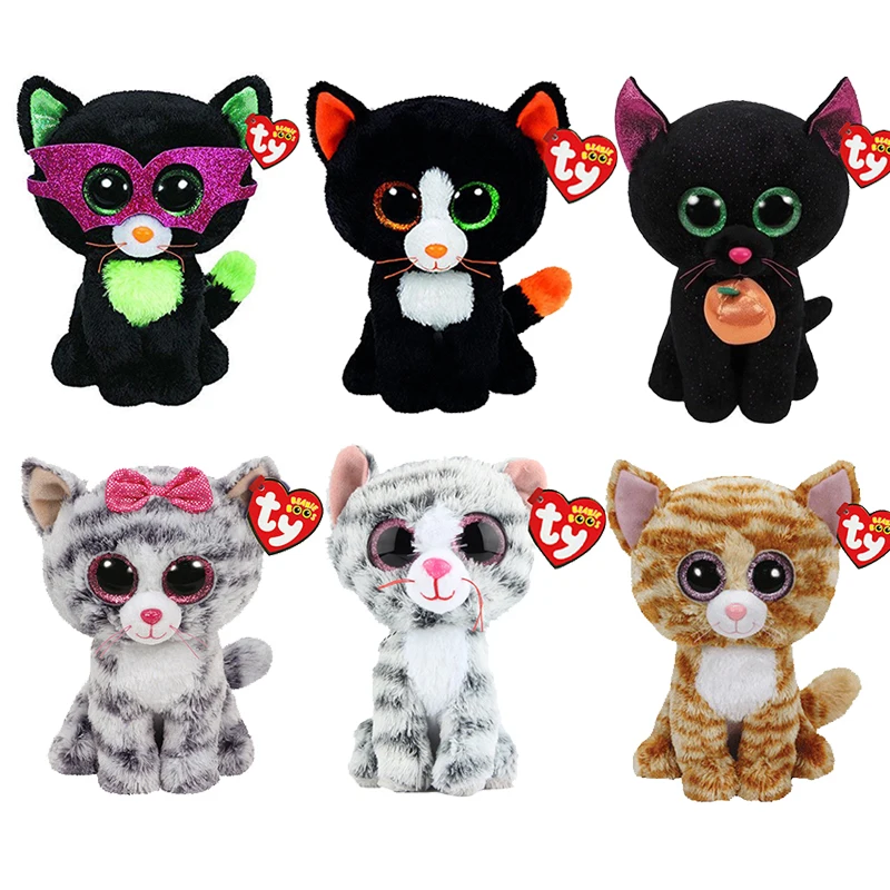 Плюшевая игрушка Ty Cat кукла набивное животное 15 см|Мягкие игрушки животные| |