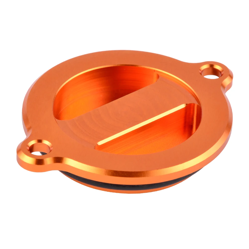 

NICECNC Billet Oil Filter Cover Cap For KTM 250 400 450 520 540 660 950 990 EXC EXCF SXF SX SMR SXSR ADVENTURE SUPERMOTO DUKE