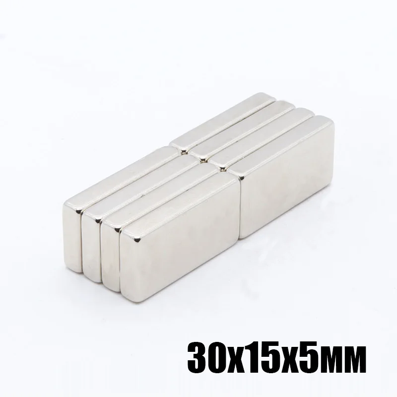 

Неодимовый магнит N35, прямоугольный, 30x15x5 мм, 20 шт.