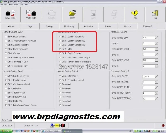 

Megatech and other keys for BRP BUDS ( 10years)
