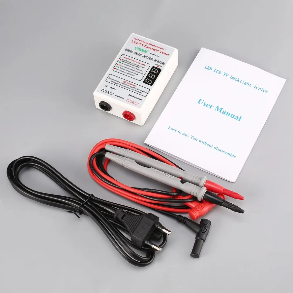 

GJ2C Voltage LED LCD TV Screen Backlight Tester Meter Lamp Strip Bead Light Board Test Repair Tool Output 0~320V EU Plug