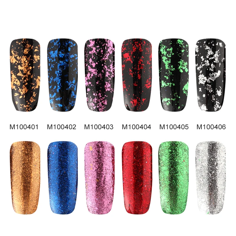 ROSALIND Nail Powder Shiny Galaxy Holographic Glitter DIY Nail Polish Pigment Powder Mirror Magic Manicure Decoration Nails Art